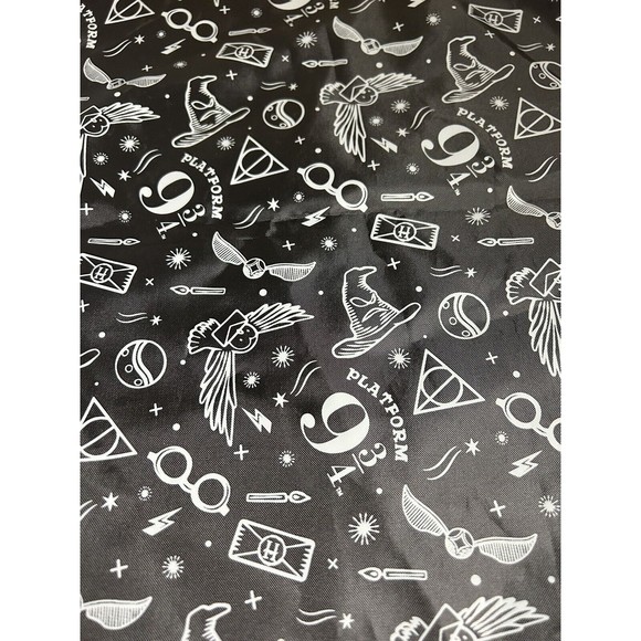 Build-a-Bear Workshop Harry Potter Drawstring Bag Backpack Yellow Black - Picture 4 of 7